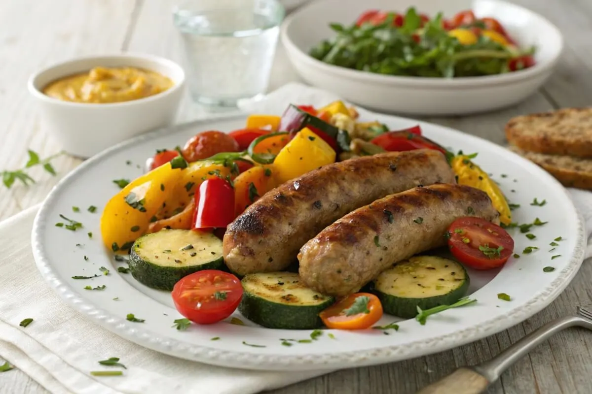 Homemade turkey sausage patties sizzling in a skillet